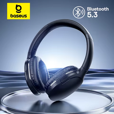 Baseus D02 Pro Wireless Headphones Bluetooth Earphone 5.3 Foldable Headset Sport Over the Ear Headphone Gaming Bluetooth Earbuds 8 best sales hokery - №6
