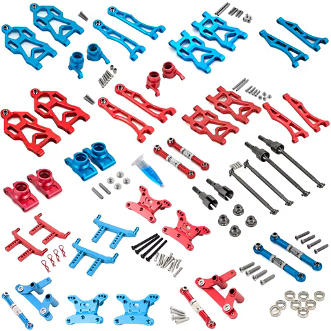 Upgrade Metal Front & Rear Suspension,Wheel Hubs,Bearing,Steering Rob,Aluminum Parts For SCY16101,16102Pro,16104,SG116,Q130 ect 8 best sales wl toys 12428 - №8