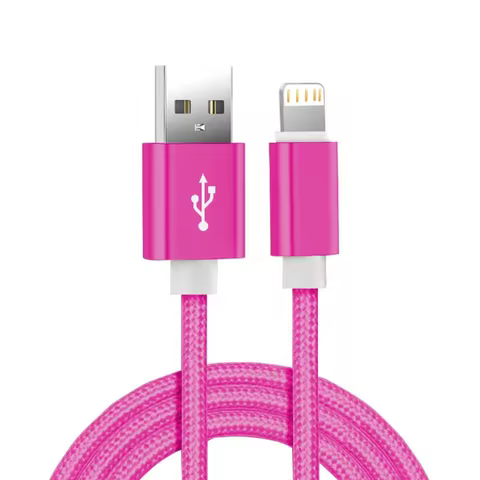 Metal Nylon Braided USB Charger Cable for iPhone 14 8 7 6S Plus X XR XS 11 12 13 Pro Max iPad 9 Fast Charging Data Cord 1m 2m 3m 6 best sales touch screen for ipad mini 5 - №3