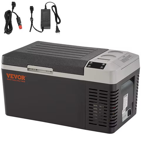 SucceBuy 20L Portable Car Refrigerator Freezer Compressor Ice Box 21Qt Single Zone Mini Fridge Cooler for Car Home Outdoor Trval 10 best sales small fridge freezer - №7