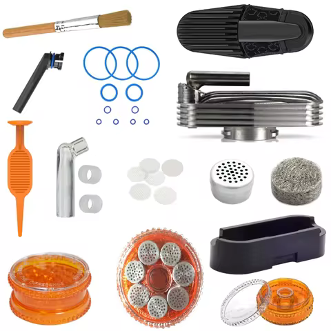 Replacement Dosing Capsule Glass Mouthpiece Filling Aid Cooling Unit Screen Set Seal Ring Liquid Pad For Mighty Plus Accessories 10 best sales arizer solo - №10