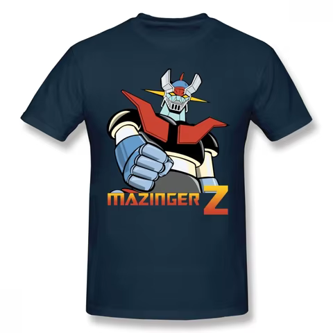 Cool Mazinger Z Robot T Shirt For Man New Short Sleeve Anime O-neck Tee Shirt High Street Vaporwave Fashion Men's Clothes 8 best sales vaporwave - №5