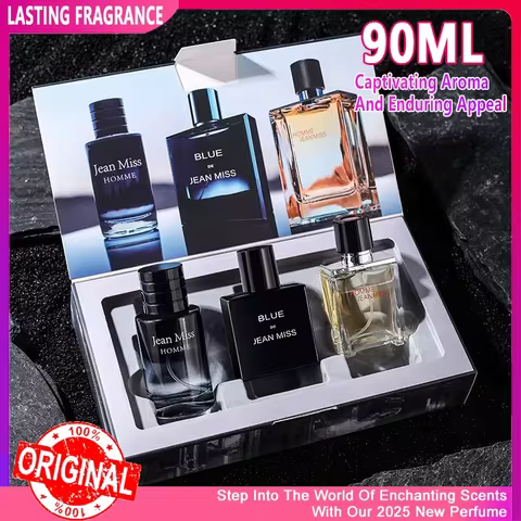 High Quality Men Perfume Hombre Gift Box 3pcs Set 90ml Colognes Scent Fascination Man Perfumes Masculinos Lasting Parfum Heren 8 best sales perfume kit - №3