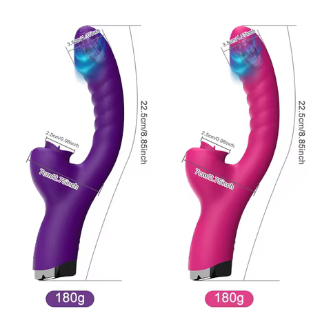 Tongue Licking Vibrator 2 In 1 Adult Women Sex Toys Dildos Vibrators Clitoris Stimulator With 20 Speeds Vibrators Sex Product 12 best sales 1 m dildo - №2