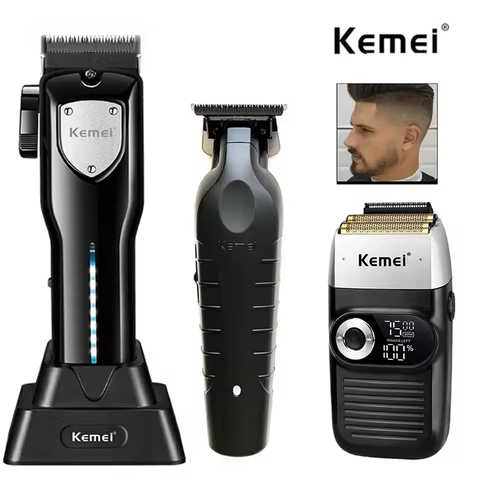 Kemei-Professional Hair Clipper Kit, Electric Shaver, Male Hair Cutting Machine, Men's Trimmer Machine, KM-2299, KM-2026,KM-5083 12 best sales k swiss - №5