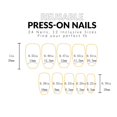 24PCS Long Coffin Pink Press On Nails Fake Press On Nails Gradation Press On Nails Summer Nails 12 best sales coffin press on nails - №11