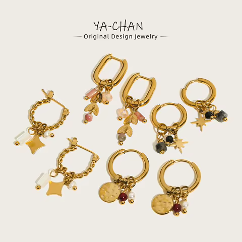 10 best sales earrings with natural stones - №9