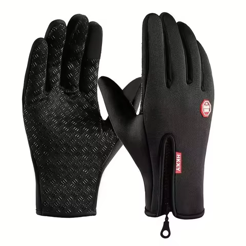 Outdoor Cycling Gloves, Bicycles for Warmth and Anti Slip in Autumn and Winter 10 best sales winter gloves men - №3