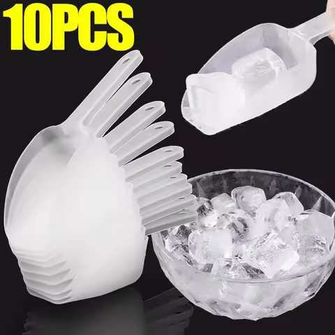 5/10pcs Plastic Ice Shovel Kitchen Tools Flour Food Candy Ice Cream Scoop Small Measuring Scoops Shovels Party Kitchen Supplies 10 best sales flour scoop - №3