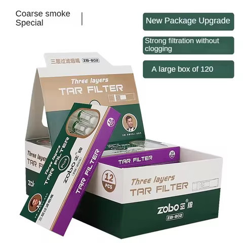 Disposable Cigarette Triple Filters,Multi-Filtering To Reduce Tar and Smoke Stains Holder Filter,Suitable for Coarse Cigarettes 10 best sales vape disposable - №7