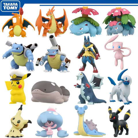 Original Takara Tomy Pokemon Mega Venusaur Blastoise Charizard Figure Toys Lapra Clodsire Pikachu Absol Baxcalibur Model Dolls 12 best sales odst - №1