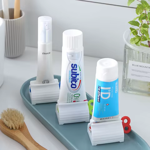 Manual toothpaste squeezing clip, household lazy person toothpaste squeezing tool 10 best sales garbage pail kids figure - №8