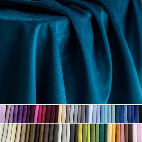 Upholstery Sofa Fabric Thickened Dutch Velvet Short Plush for Home Furniture Tablecloth Curtain per Half Meter 10 best sales white velvet curtains - №6