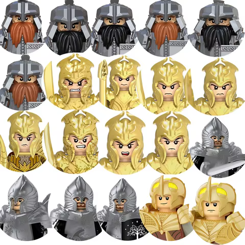 Mini Lord Rings Building Block Brick Elves Orcs Army Dwarf Rohan Knight Game Thrones Building Blocks Kids Toys Gift 6 best sales lord of the rings toys - №6