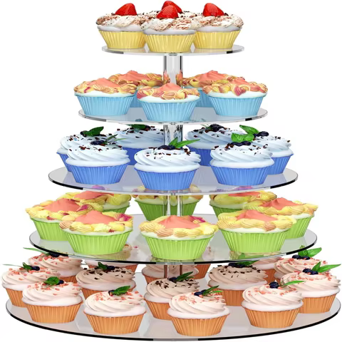 6 best sales acrylic cake stand - №5