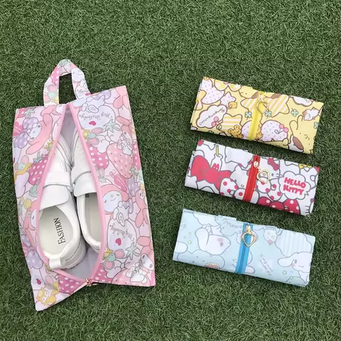 Sanrio Shoe Bag Hello Kitty Kawaii Shoes Underwear Underwear Multifunctional Storage Bag Travel Bag Cartoon Dustproof Home 12 best sales sanrio ipad case - №4