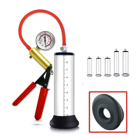 Acrylic Penis Pump Manual Penis Enlarger Sex Toy For Men Vacuum Pump Male Masturbation Penis Extender Trainer Adults Sex Product 8 best sales extension for penis - №3