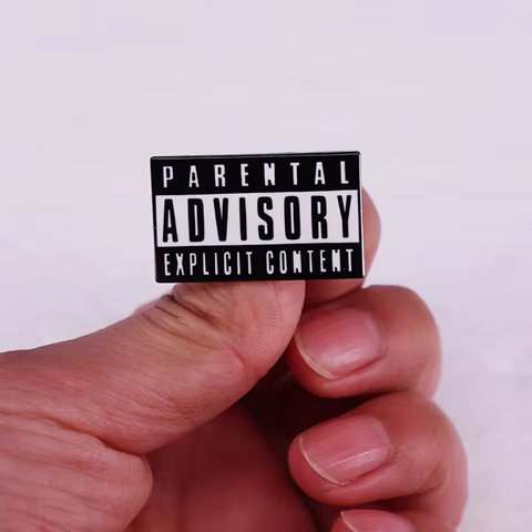Parental Advisory Enamel Pin Warning Metal Brooch Badge Fashion Jewellery Clothes Hat Backpack Accessory Gifts 12 best sales odst - №9