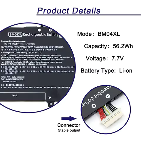 BM04XL Laptop Battery for HP EliteBook X360 1030 G3 G4/1030 G3 45X96UT 3ZH01EA Series BMO4XL HSTNN-UB7L L02031-241 L02031-2C1 8 best sales hp elitebook x360 1030 g3 - №5