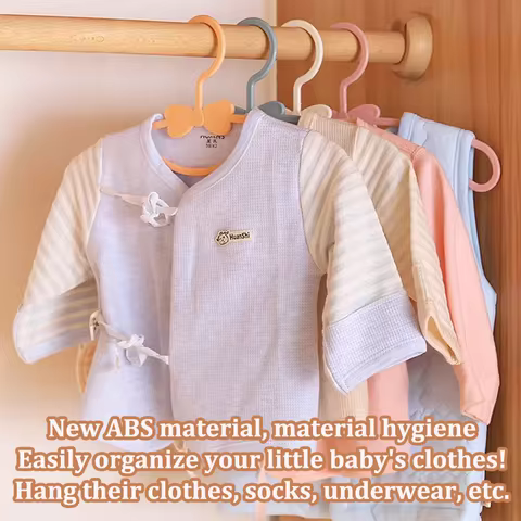 Baby Hanger 10pcs Kids Clothes Hanger Rack Display Cute Hanger Hanger Clip Hanger Wholesale 8 best sales clothes hangers bulk - №5