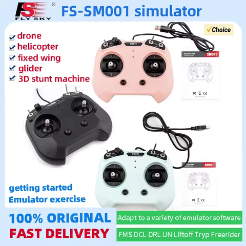 FLYSKY FS-SM001 Simulator for Newcomers 8CH/6CH Support for DRL Liftoff DCL Freerider APD And More Traversing Machines 6 best sales flysky fs i6x - №3