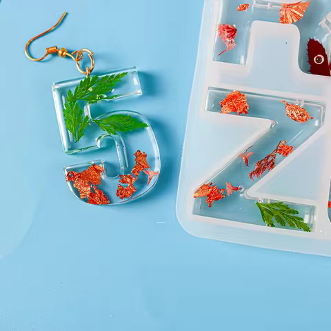 Small 26 Capital Letters Resin Silicone Mold Letter Epoxy Mold DIY Jewelry Making Accessories Digital Keychain Mold 10 best sales silicon resin - №9