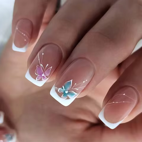 8 best sales dark blue nails - №7