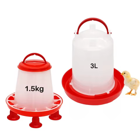 1Pc 1.5kg/3L Poultry Automatic Drinker Bucket Chicken Feeder Barrel Water Bucket Quail Drinking Farm Chicken Coop Water Supply 10 best sales chicken drinker - №5