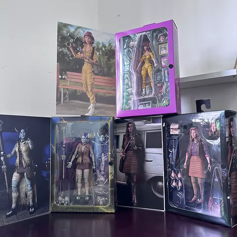 NECA Yellow Clothes Female Reporter Version 2.0 Figure Michelangelo Mummy Raphael Frankenstein April O'Neil Action Figure Toys 10 best sales mummy figure - №6