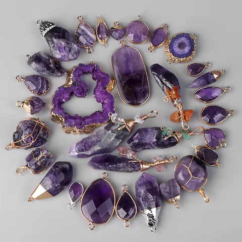 10 best sales purple jade pendant - №6