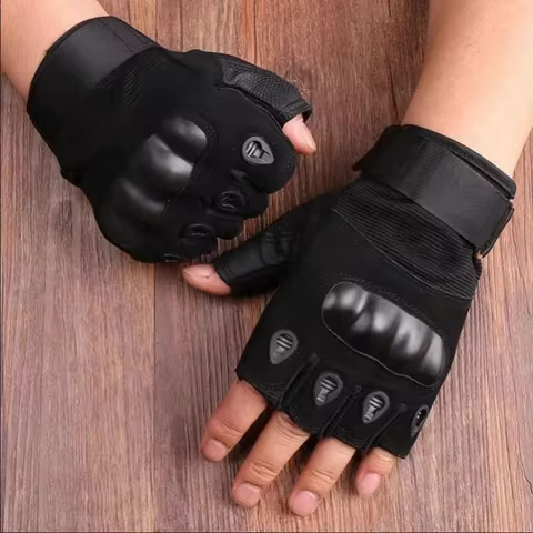 Half Finger Men Gloves Outdoor Military Tactical Gloves Sports Shooting Hunting Airsoft Motorcycle Cycling Gloves 10 best sales winter gloves men - №9