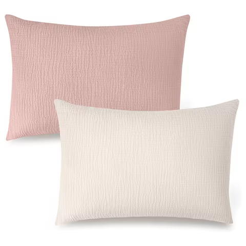 Muslin Toddler Pillowcase 100% Cotton Toddler Pillow Case Cover Soft Breathable Travel Baby Pillow Covers Envelope Closure 2PCS 6 best sales baby pillow cover - №5