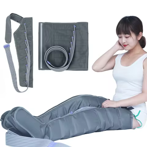 8 Airbag Pressotherapy Air Compression Leg Foot Massager Vibration Infrared Therapy Arm Waist Pneumatic Air Wave Pressure Machin 10 best sales pressotherapie - №10