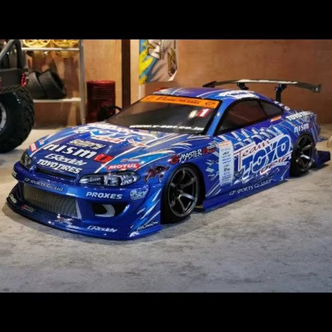 TY15 Silvs S15 GP complete 1/10 1:10 drift RC PC body shell 195width paint body with lampshade drift body RC hsp hpi trax Tamiya 10 best sales traxxas body - №7