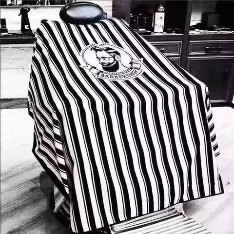 Hairdressing Bibs Retro Stripes Non-Stick Hair Baking Apron Comfortable And Breathable Hairdressing Supplies Hairdressing Bibs 10 best sales salon capes - №2