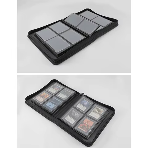 Hot Trend Toploader Binder Holds 112 Toploaders 4 Pocket Top Loader Album Side Load for Trading Cards in 3x4''Toploaders MTG/TCG 10 best sales card binder 4 pocket - №10