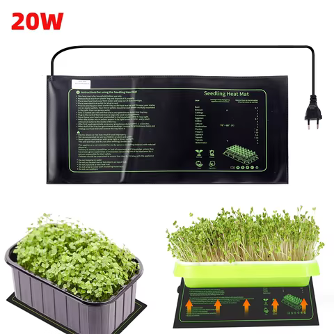 Plant Heating Mat Waterproof Plant Seed Germination Nurturing Heating Mat Temperature Controller Carpet For Seedling Germination 12 best sales heat mat for plants - №8