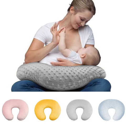 Soft Nursing Pillowcase - Removable Washable Cover for Breastfeeding Support, Ideal for Baby Feeding & Care, Suitable for Boys o 6 best sales baby pillow cover - №2