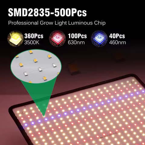 LED Grow Light Full Spectrum Phyto Lamp AC85-240V 40W For Indoor Grow Tent Plants Growth Light 8 best sales growbox 40x40 - №4