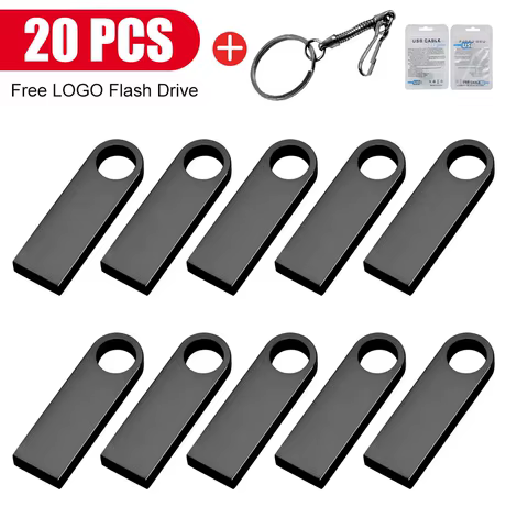 20PCS/Lot USB Flash Drive 1GB 2GB 4G 8GB Pen Drive 16GB 32GB Pendrive 64GB 128GB 2.0 Gift USB Stick 128MB 256MB Free Custom Logo 10 best sales pendrive 2gb - №10