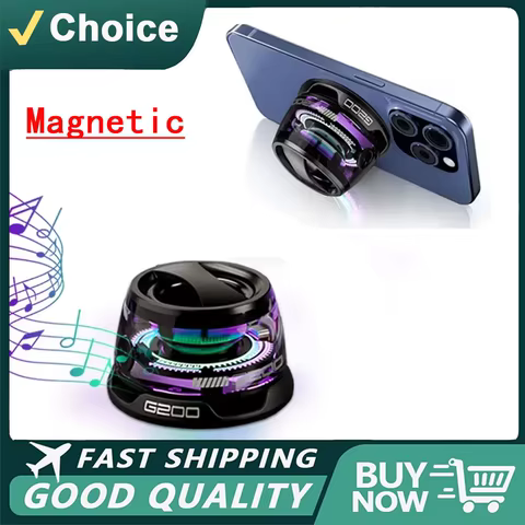 Portable Bluetooth Speaker G200 RGB Lighting Magnetic Speaker BT5.3 Mini Sound Box 7 Hours Playback Phone Holder 6 best sales bluetooth speaker system - №4