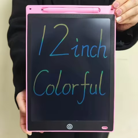10/12/inch LCD Writing Tablet Drawing Board Kids Graffiti Sketchpad Toys Handwriting Blackboard Magic Drawing Board Kid Toy Gift 10 best sales kids blackboard - №3