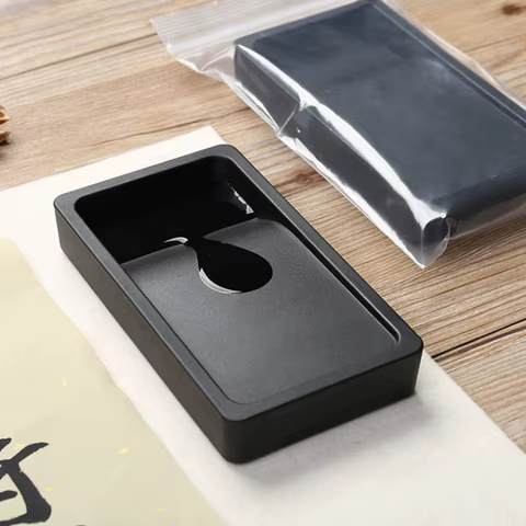 1Pc Ink Stone Chinese Dish Sumi Inkstone Japanese Calligraphy Ceramic Four Treasures Of The Study Beginner Set Grinding Inker 8 best sales ink stone - №6