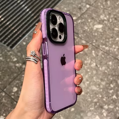Luxury Transparent Case For iPhone 15 14 13 12 11 Pro Max 7 8 Plus X Xs Max XR Shockproof Clear Soft TPU Cover 10 best sales zoom f1 battery cover - №5