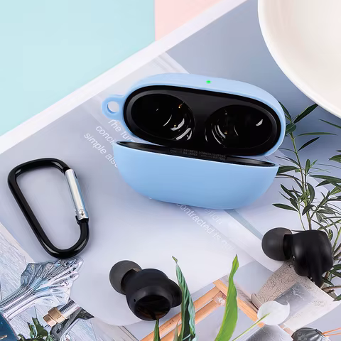 For Xiaomi Redmi Buds 3 Lite Case Liquid Silicone Earphone Cases For Redmi Buds 3 Buds3 Lite Youth Edition Cover Funda With Hook 12 best sales redmi buds 3 case - №7