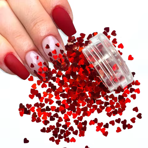 6 best sales red glitter - №1