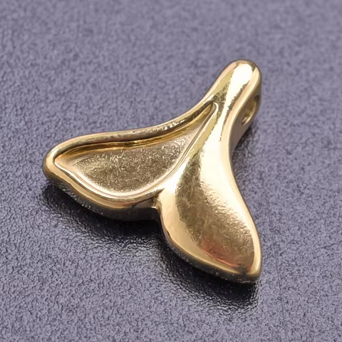 6pcs Real Gold Plated Ocean Animal Turtle Shell Conch Starfish Diy Charms For Jewelry Making Bulk Stainless Steel Charm Pendant 12 best sales bullet charm - №7