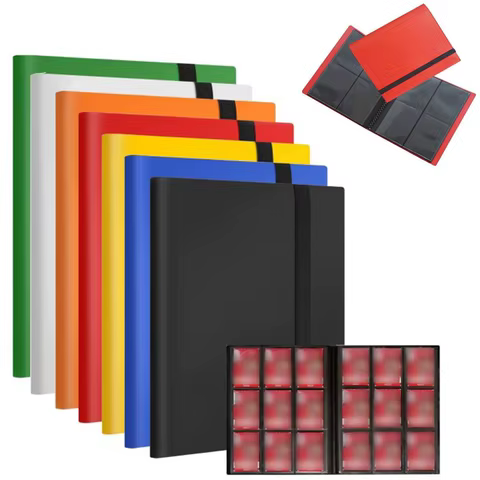 Collectible Card Binder Album 160/360 Card Holder 4/9 Pockets Trading Card Binder Album Large-capacity Card Holder Notebook 10 best sales card binder 4 pocket - №4