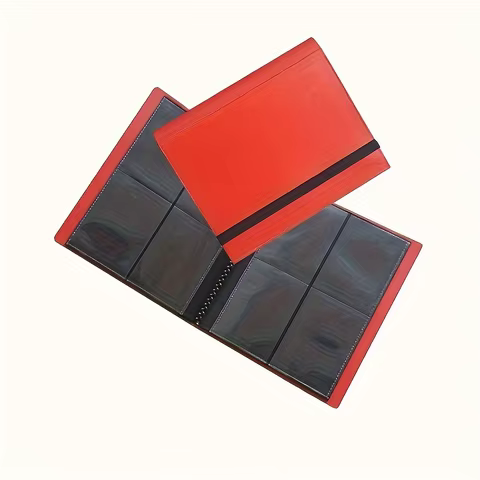 Trading card binder 4 pockets, 20 pages of 160 cards, side loading card book, football basketball card collector 10 best sales card binder 4 pocket - №2