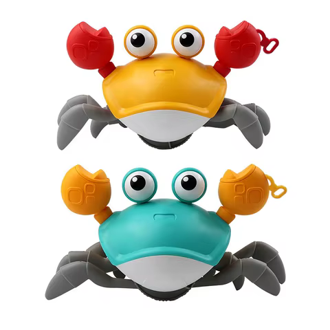 Baby Bath Tub Water Play Crab Toy Clockwork Portable Beach Children Shower Accessory Baby Pulling a String To Learn to Walk 8 best sales bath doll - №2